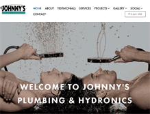 Tablet Screenshot of johnnysplumbing.com